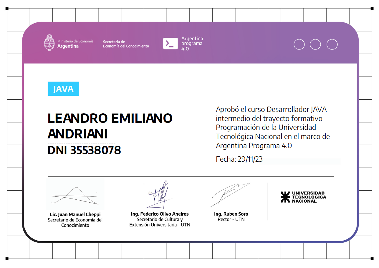 Java intermedio UTN