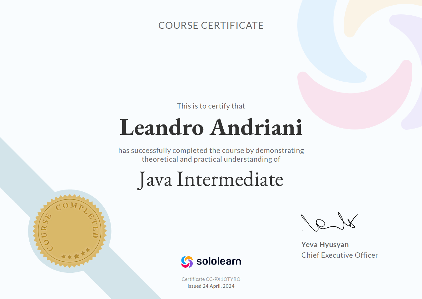 Java intermedio SoloLearn